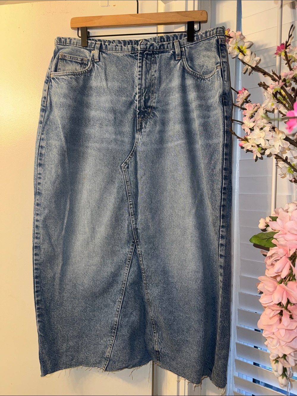 Cotton On Light Blue Denim Skirt